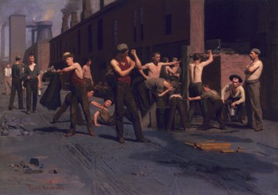 The Ironworkers Noontime by Thomas Pollock Anshutz